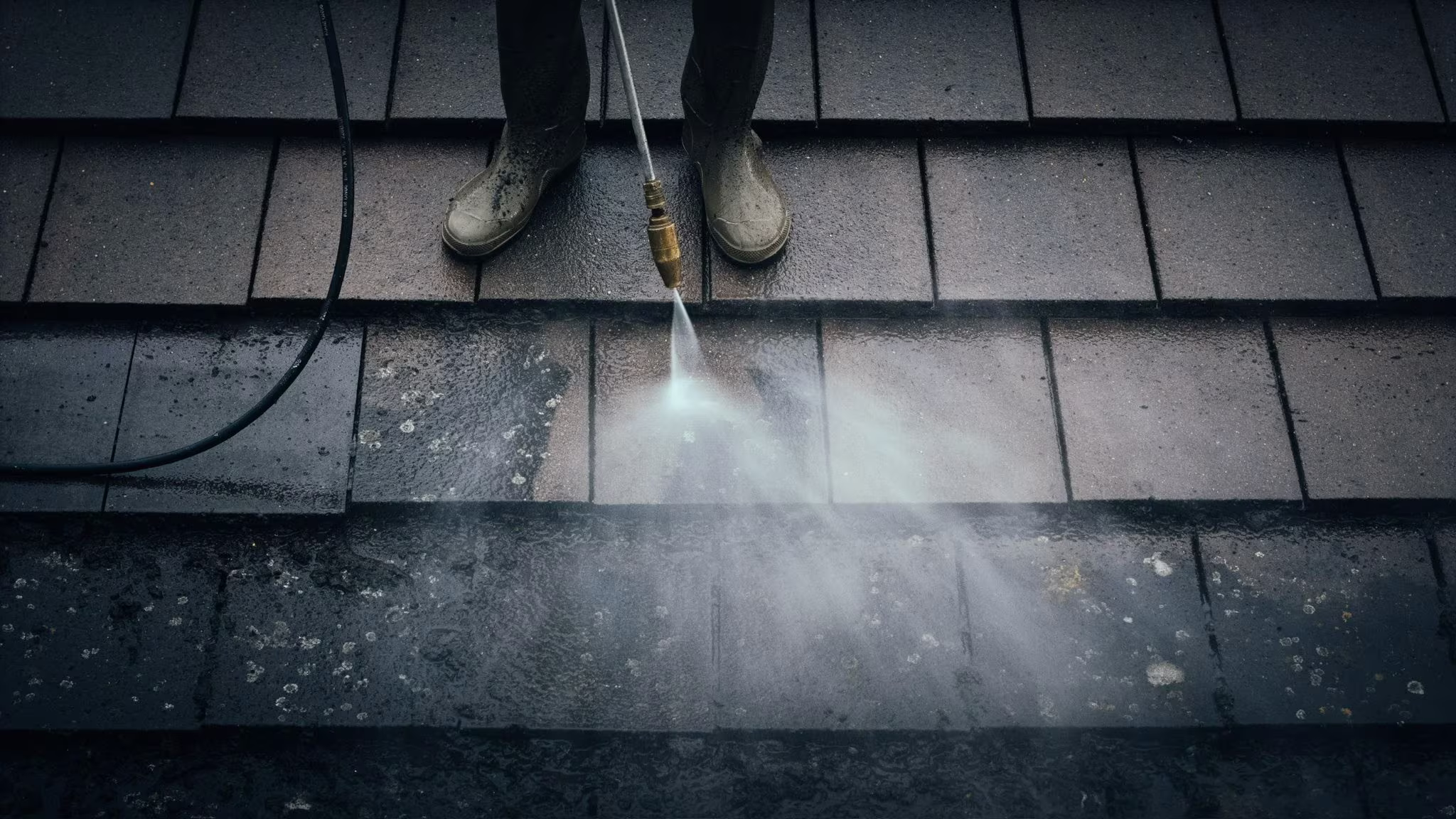 Professional roof cleaning service in Essex by Just Jets